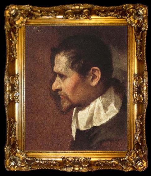 framed  Annibale Carracci Self-Portrait, ta009-2